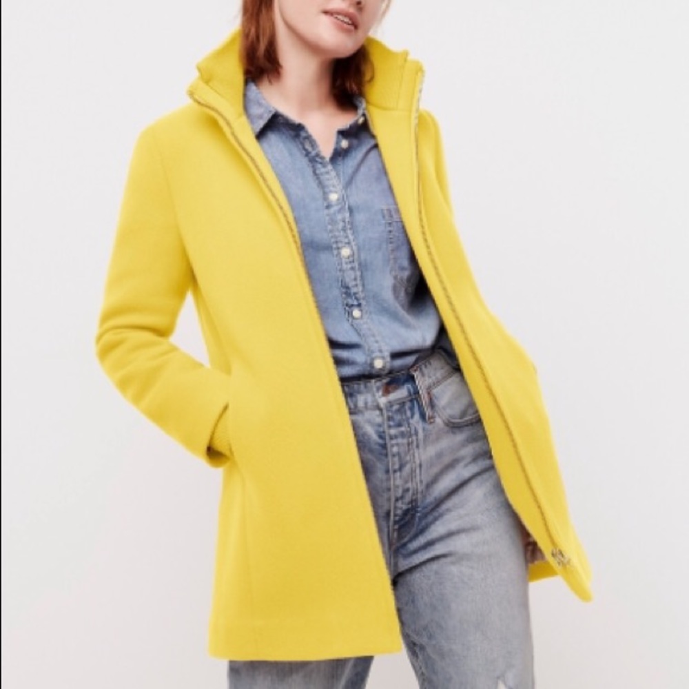 💛 J CREW LODGE COAT IN ITALIAN STADIUM CLOTH WOOL💛